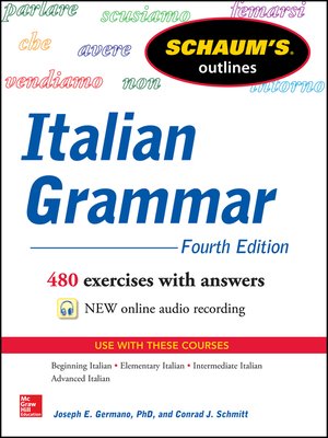 Schaum's Outline of Italian Grammar - ebook